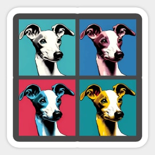 Pop Retro Italian Greyhound Art - Cute Puppy Sticker